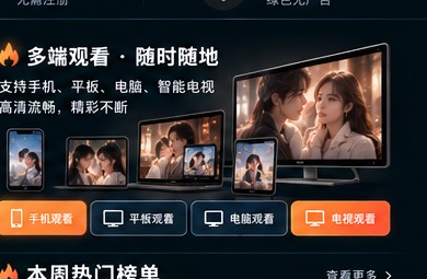黄果短剧在线观看手机平板电脑电视多设备示意
